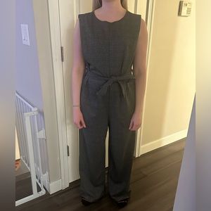 Plaid gray Max jumpsuit